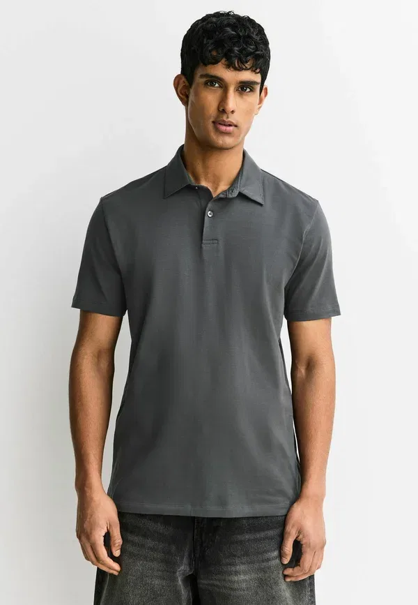 Комплект из 3 поло, хлопок с эластаном, Polos three pack, Next, Green, Grey, Navy, темно-синий/зеленый/серый — фото 2