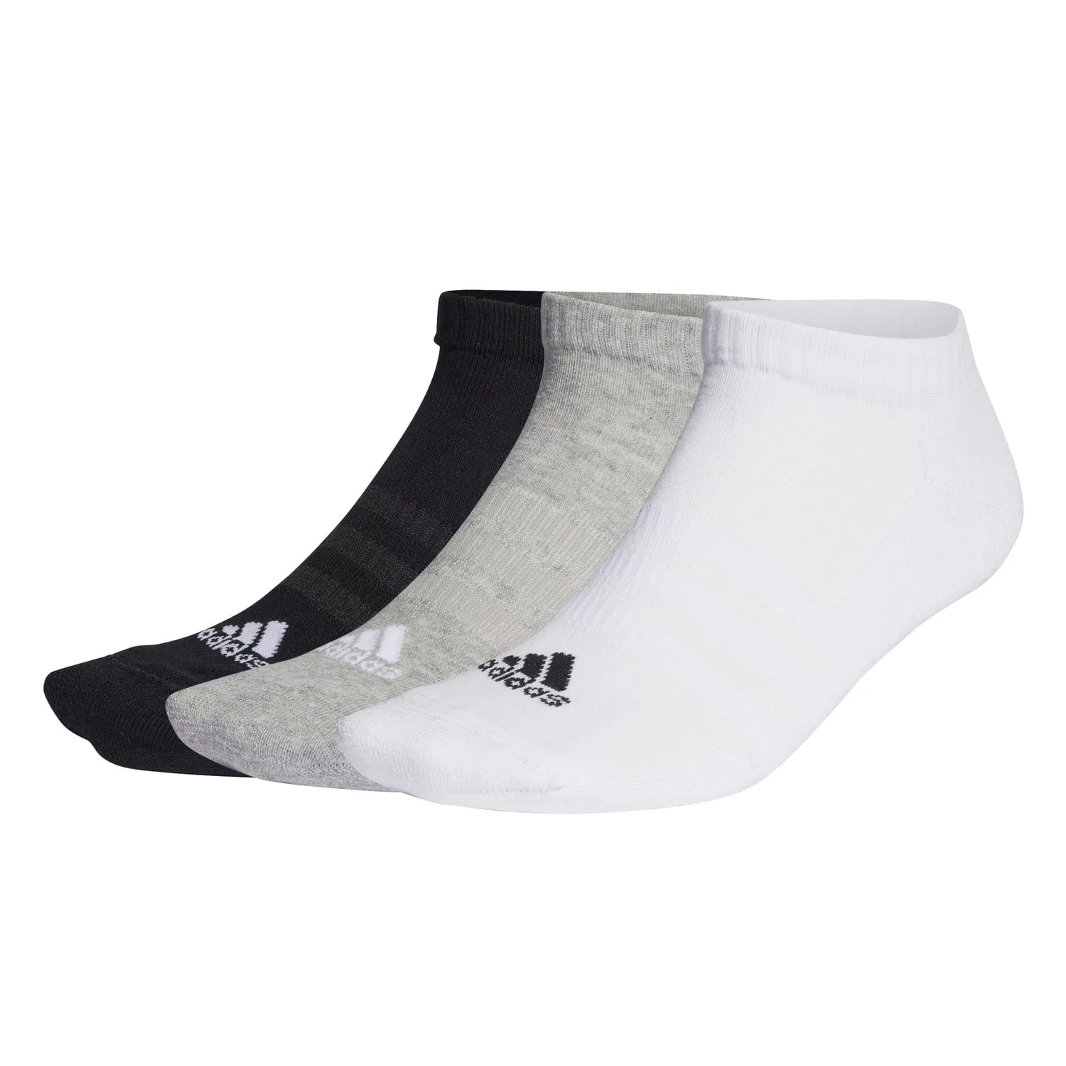 Низкие носки с амортизацией Cushioned Low-Cut Socks 3P Adidas, Grau / Schwarz