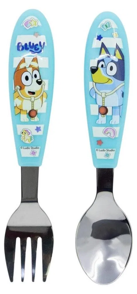 Детский набор столовых приборов Bluey Yummy Metall-Ergo-Besteckset, 2 предмета, Blueys — фото 2