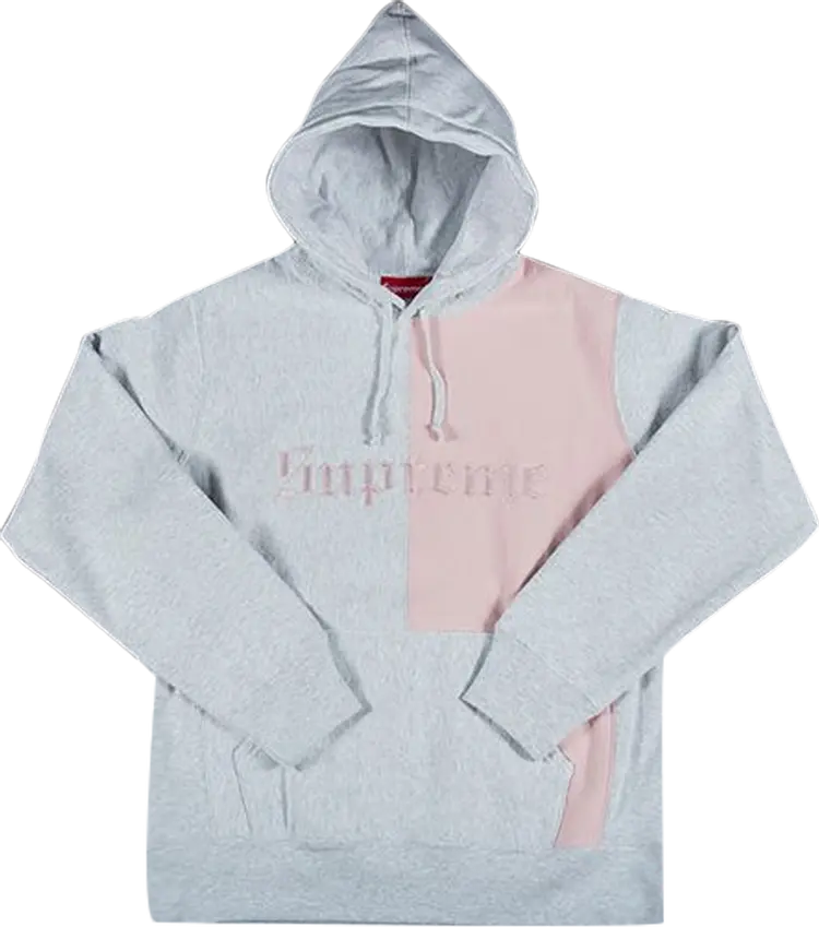 

Толстовка Supreme Old English Hooded Sweatshirt 'Ash Grey', серый