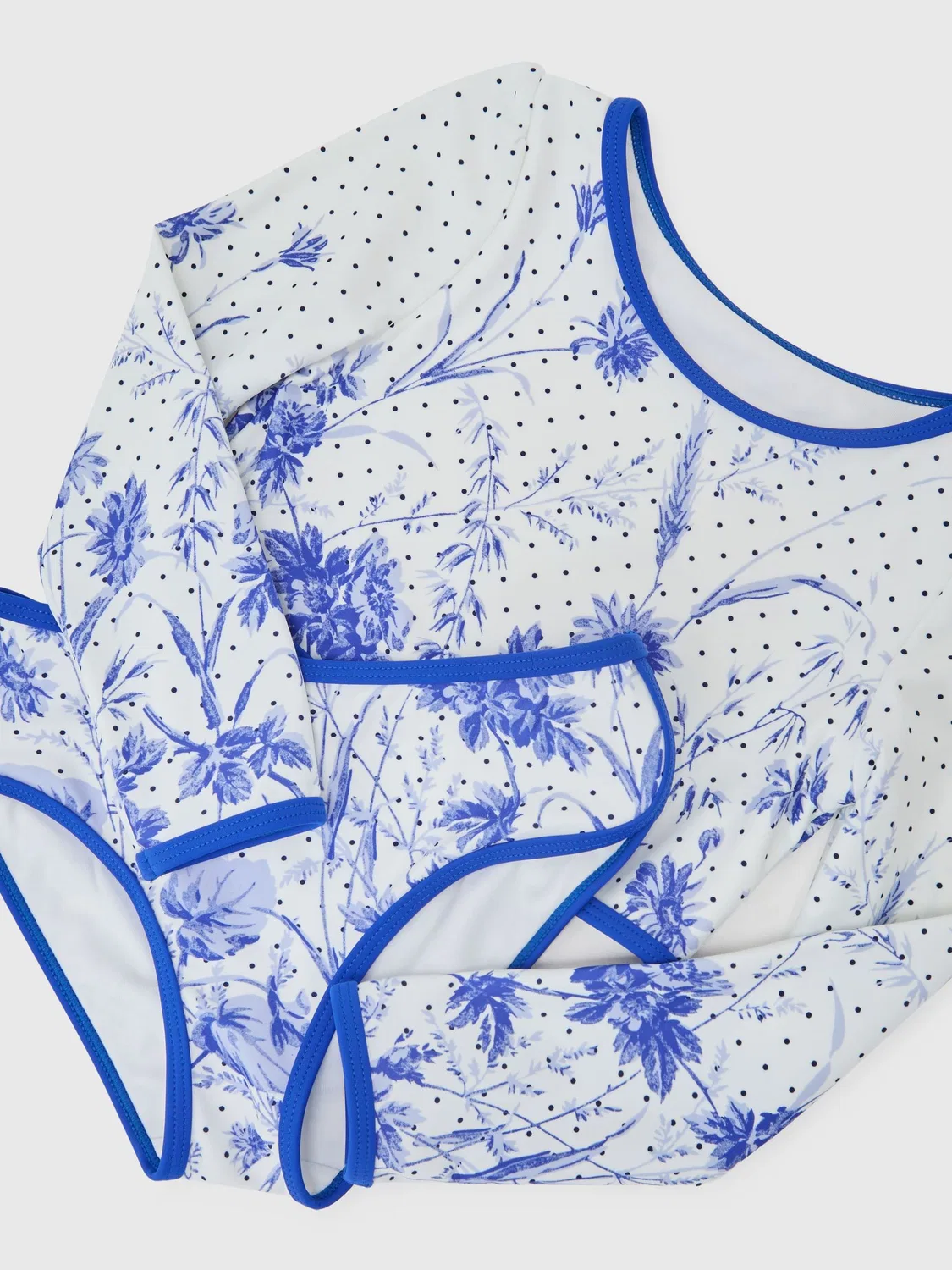 Бикини-сет с принтом Netty Reiss, Blue Print — фото 3