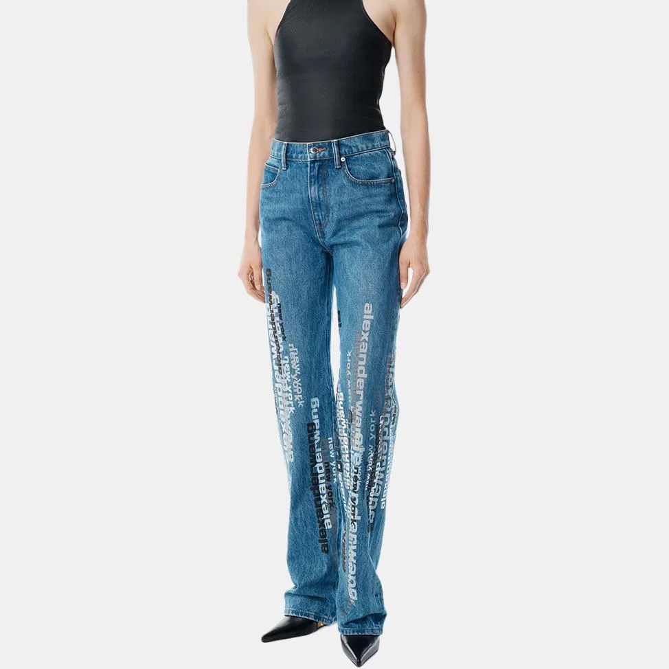 Женские джинсы Alexander Wang, Dark Blue — фото 4