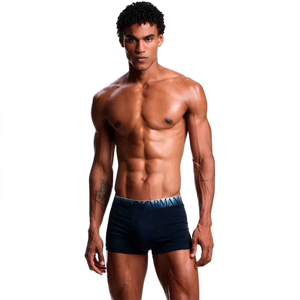 Мужские трусы-боксеры с принтом Emporio armani, Blue