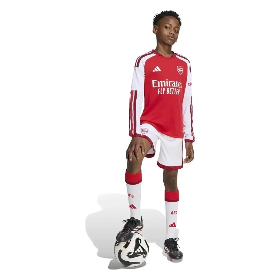 Детские спортивные шорты с технологией Climacool Afc H Sho Y adidas, Белый — фото 4
