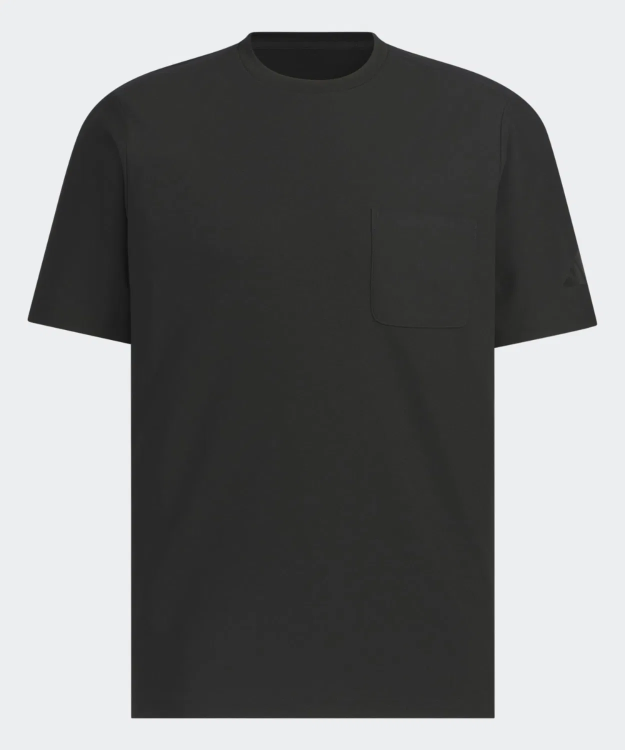 Мужская футболка с коротким рукавом с нагрудным карманом Adidas, Black — фото 4