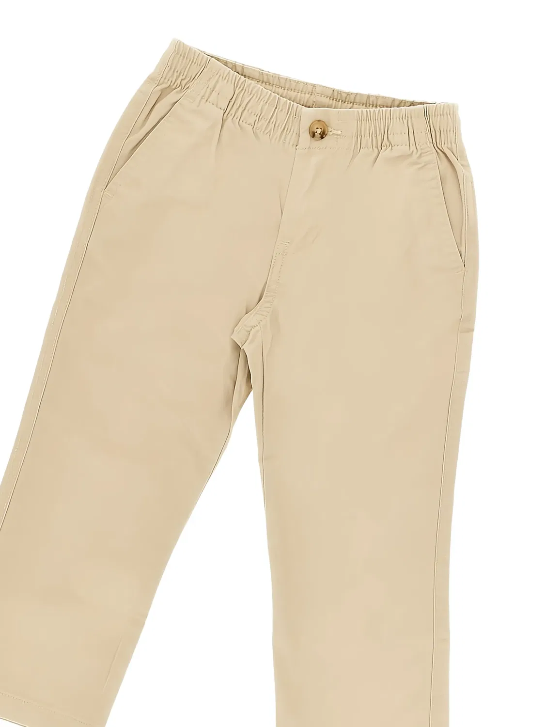 Брюки чинос с эластичным поясом Polo Ralph Lauren Kids, нейтральные цвета — фото 2