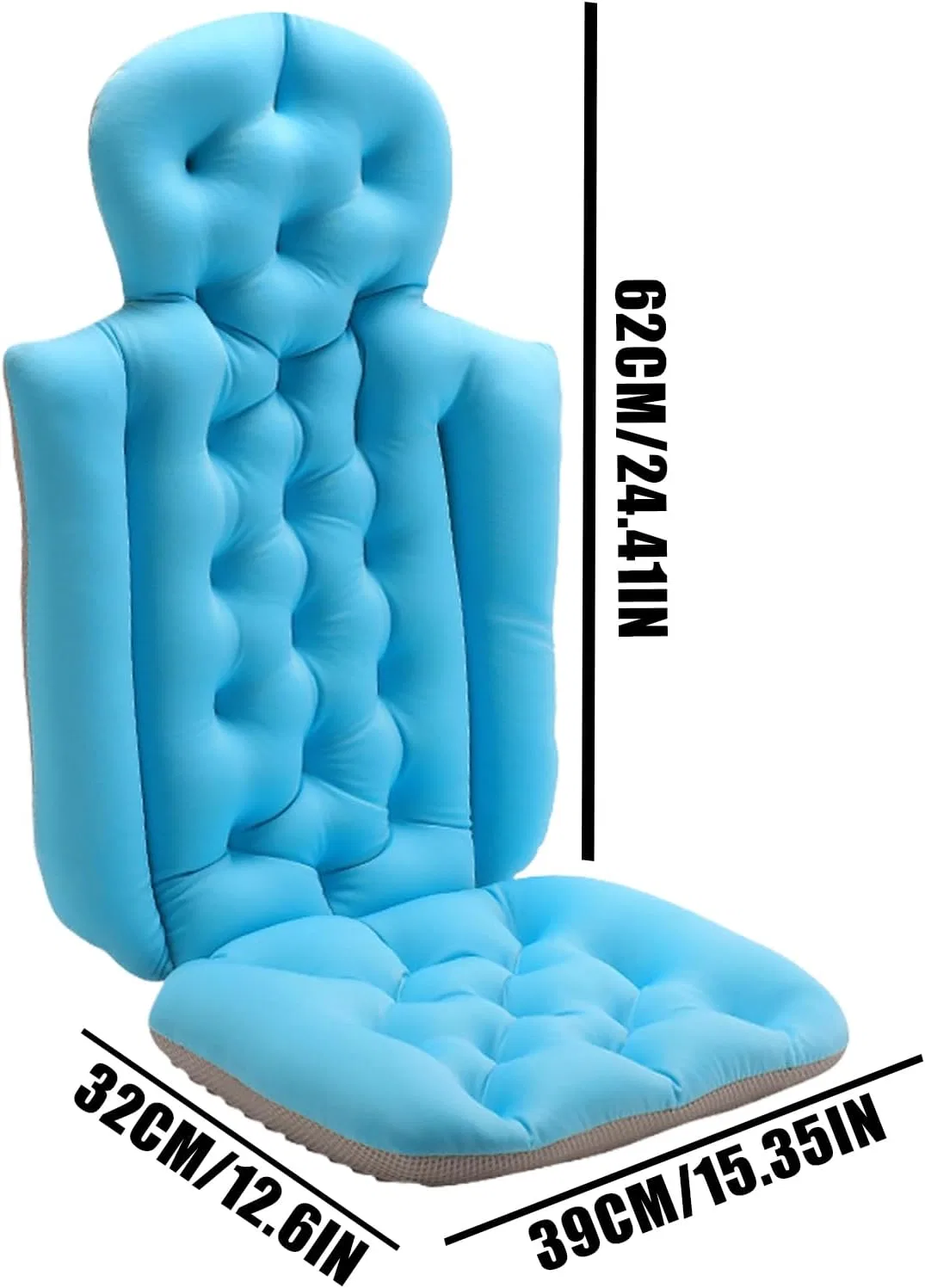 Ванная подушка, нескользящая, эргономичная, Generisch, Blau — фото 2
