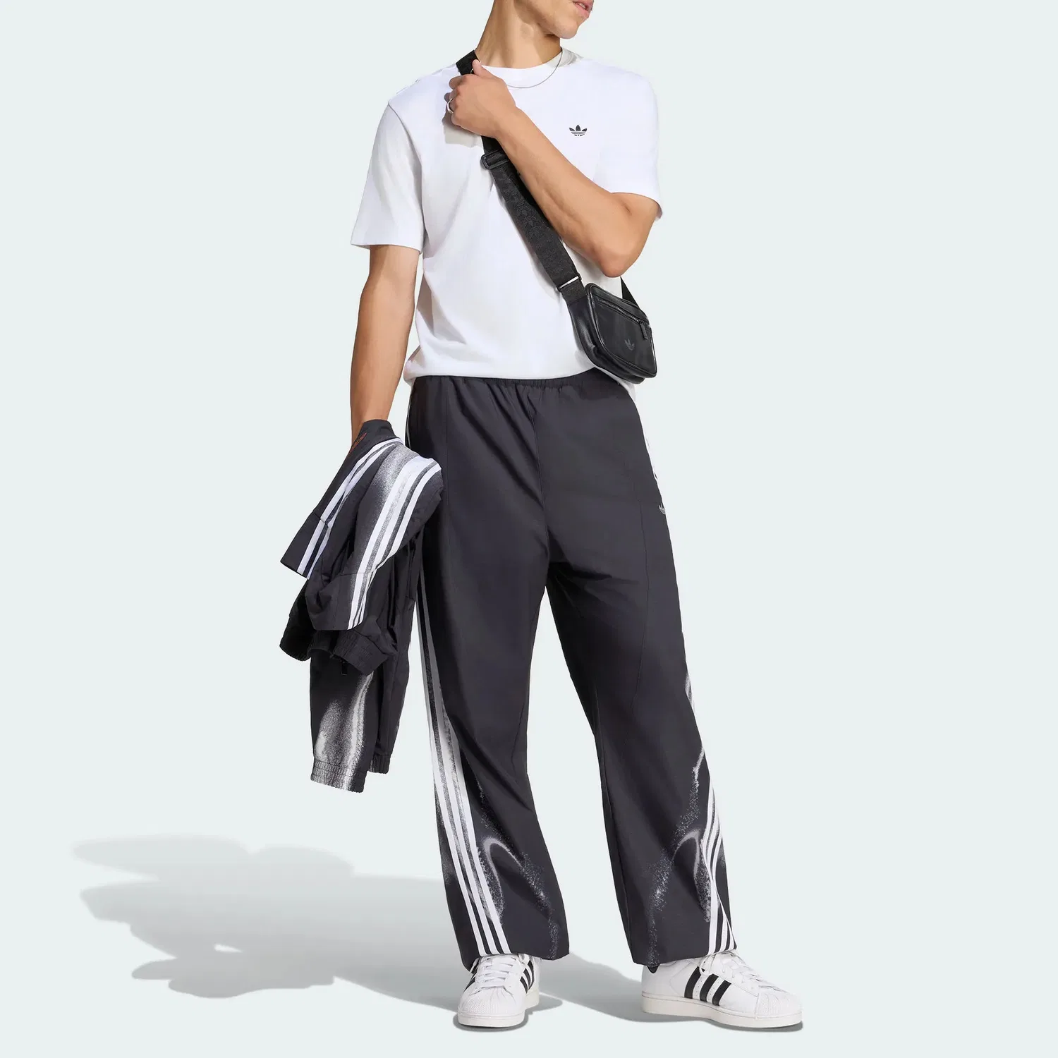 Мужские спортивные штаны с логотипом Adidas Originals, Black — фото 3