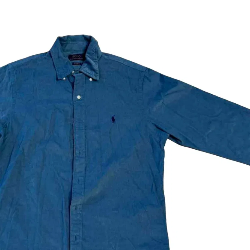 Мужская рубашка с воротником Polo Ralph Lauren, Blue — фото 4