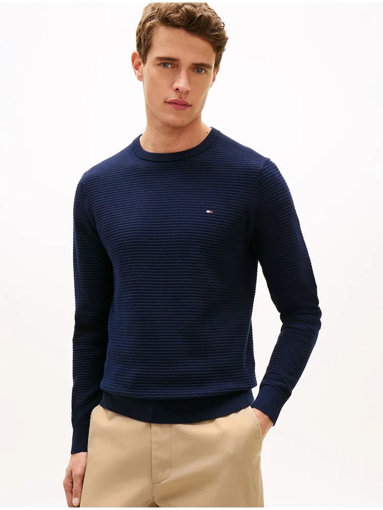 Свитер структурированный TOMMY HILFIGER, Navy