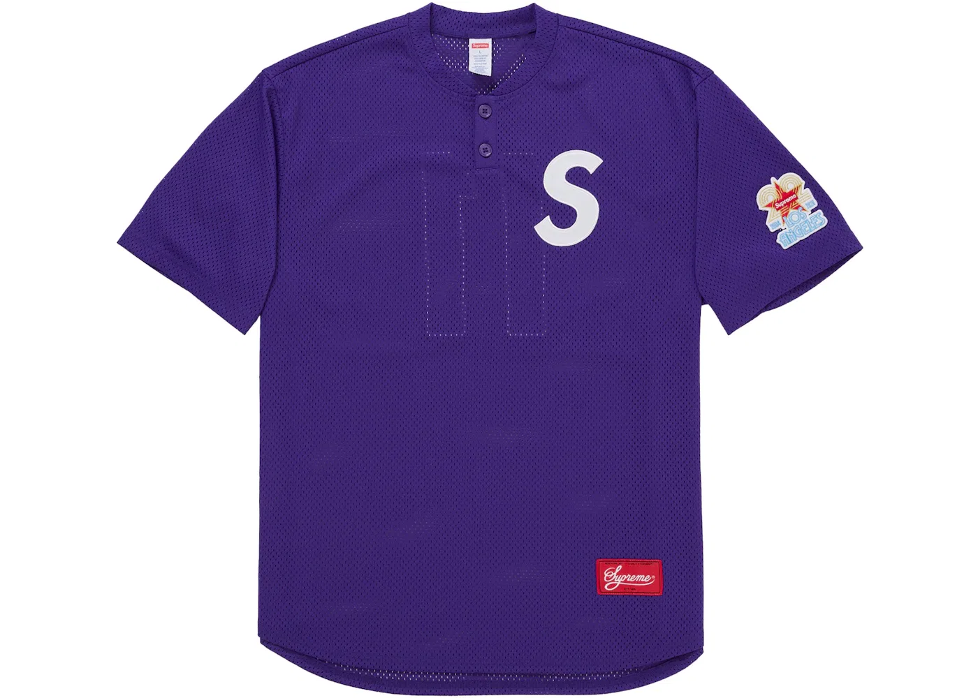 Мужская джерси с длинным рукавом Henley Supreme, Purple