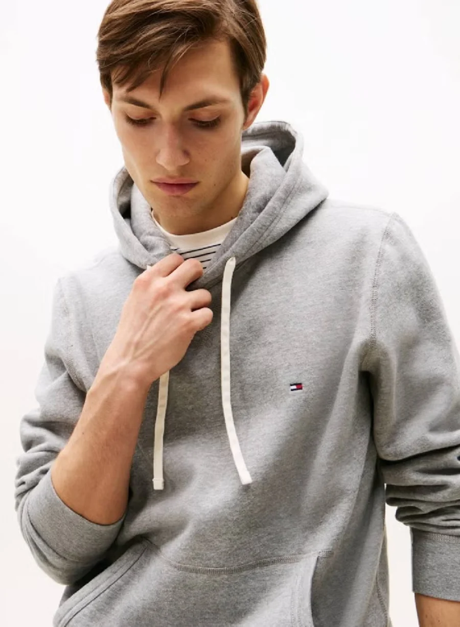Худи Tommy Hilfiger Essential Fleece, серый — фото 2