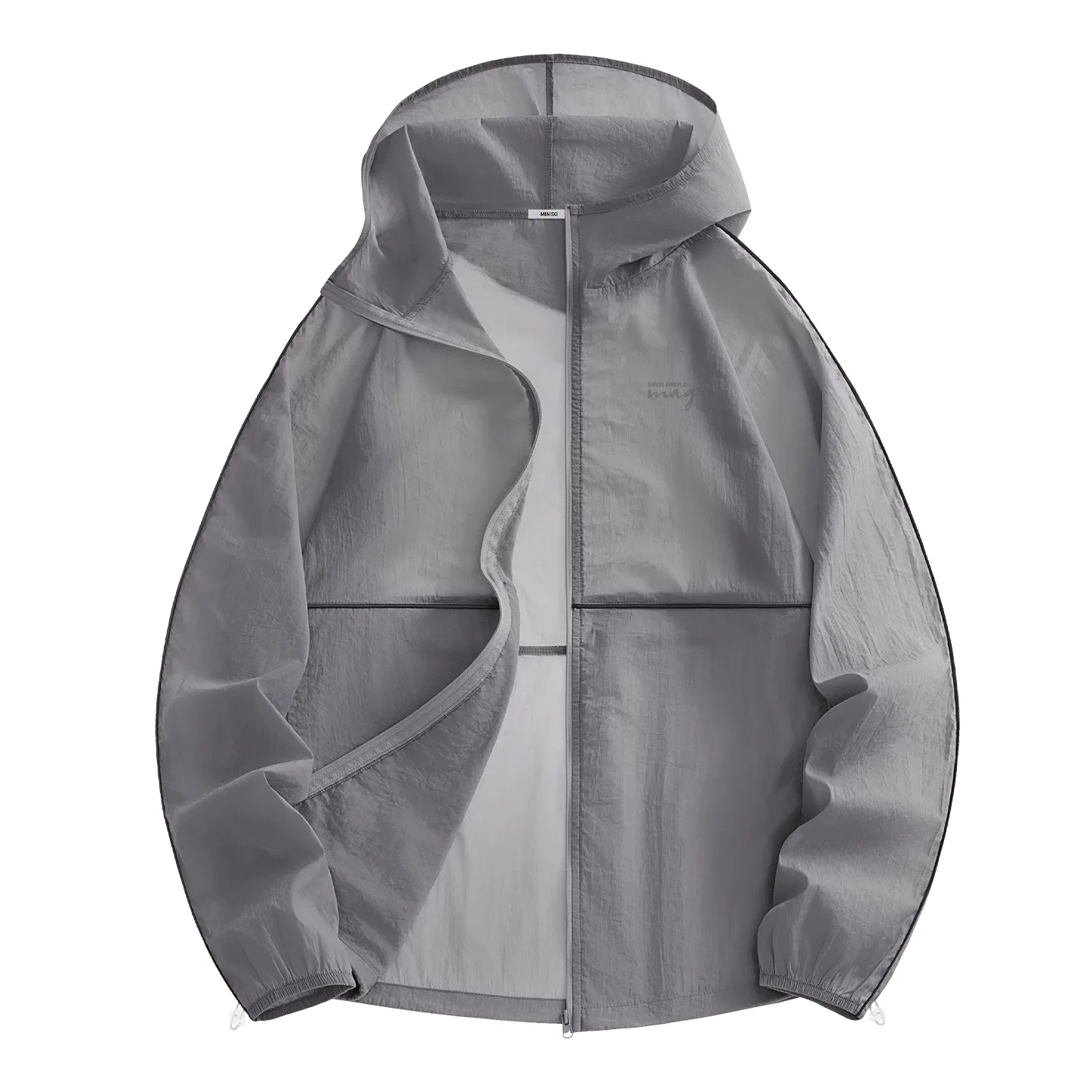 Детская ультрафиолетовая защитная одежда с капюшоном MINISO, Carbon Gray