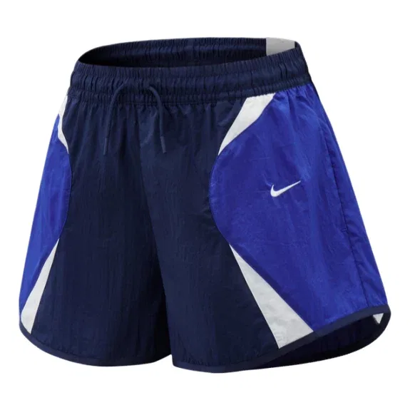 Женские шорты свободного кроя со средней посадкой Nike Sportswear Loose Mid-Rise Track Shorts, темно-синий