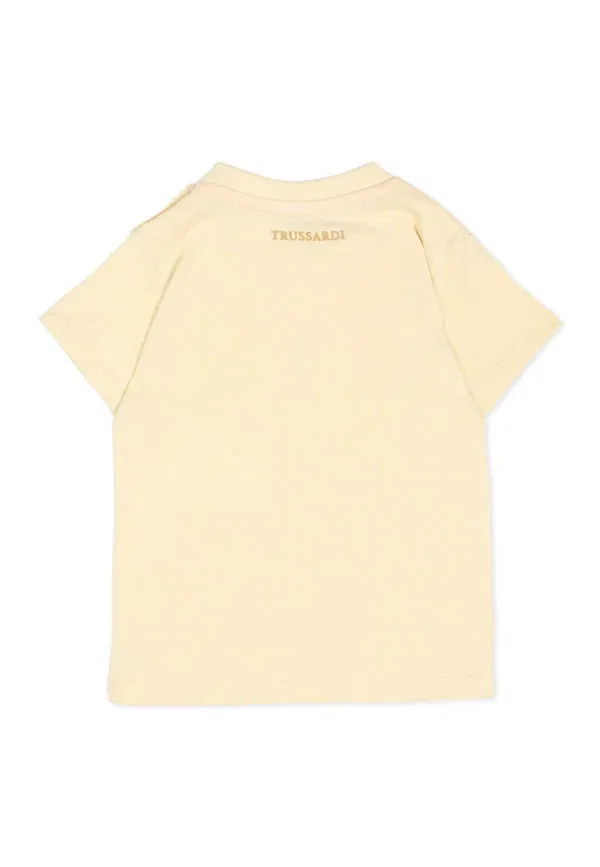 Футболка с принтом Trussardi Junior для девочек, beige Tru Trussardi Junior, бежевый — фото 2