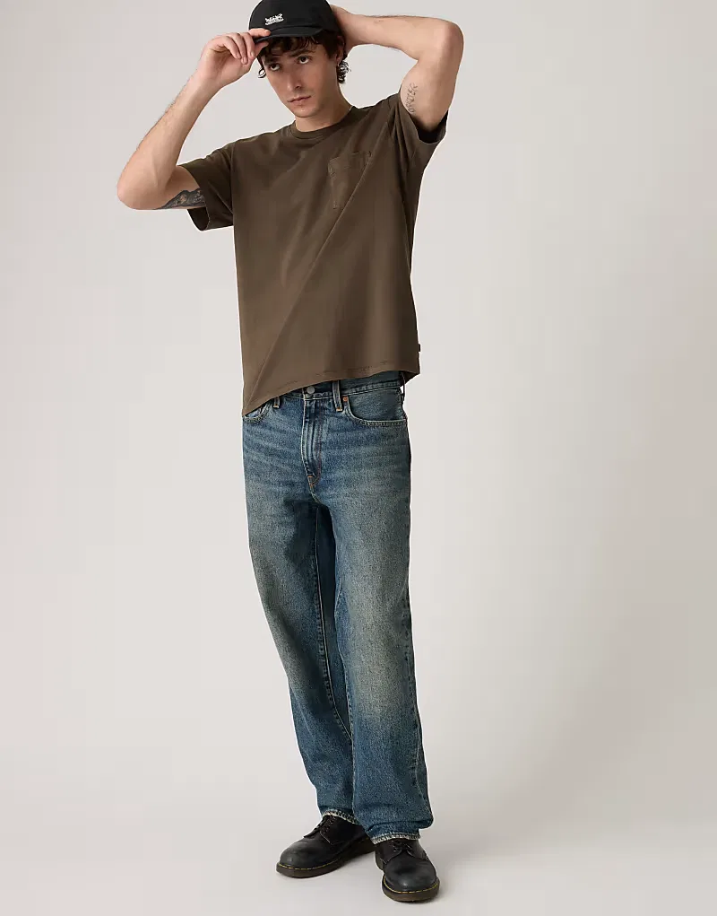 Футболка Levi's Essential с карманом, коричневый — фото 3