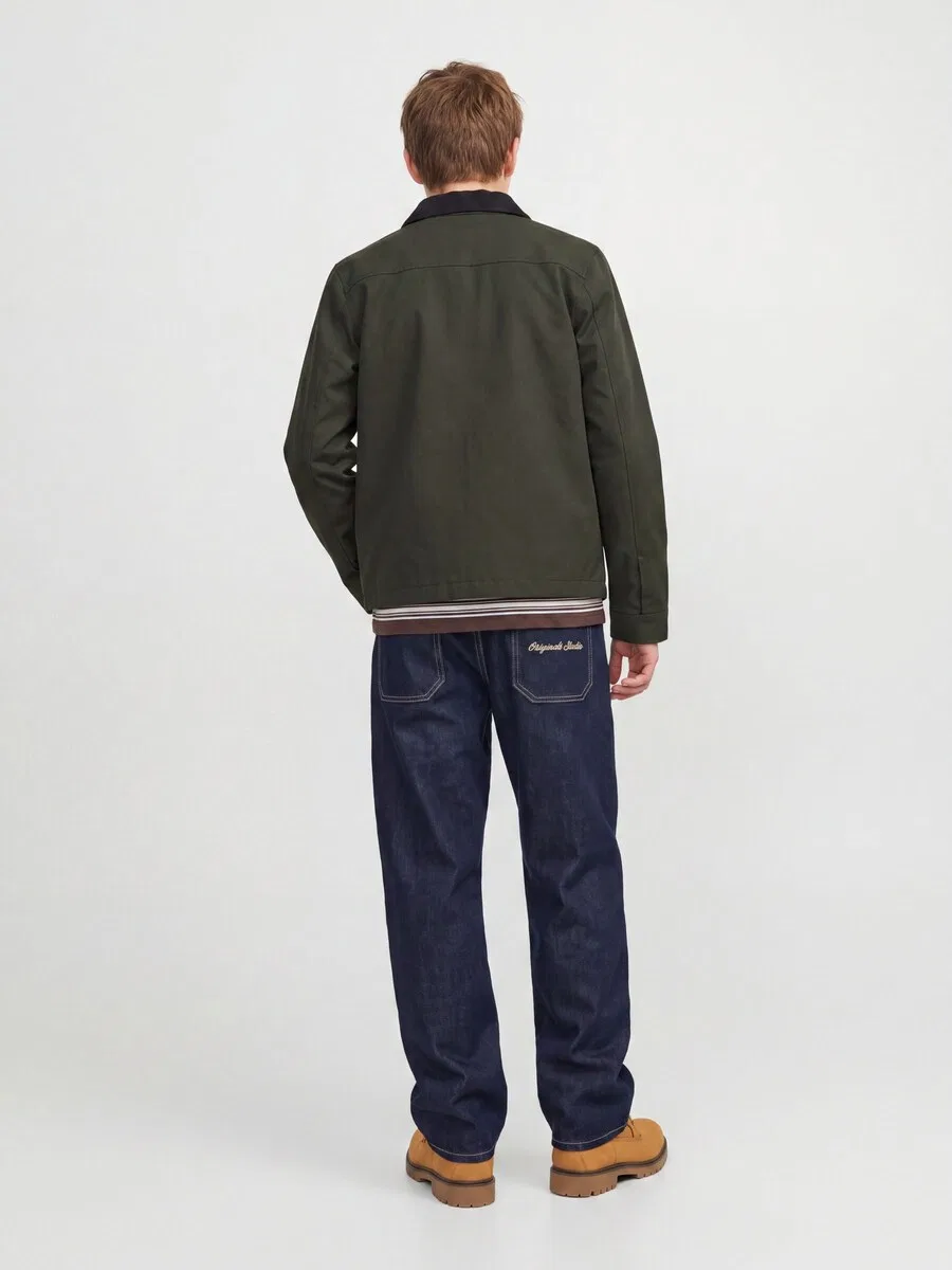 Детские джинсы Jack & Jones Junior Regular Jeans 'JJIAlex JJNorrebro' цвета морской синевы — фото 4