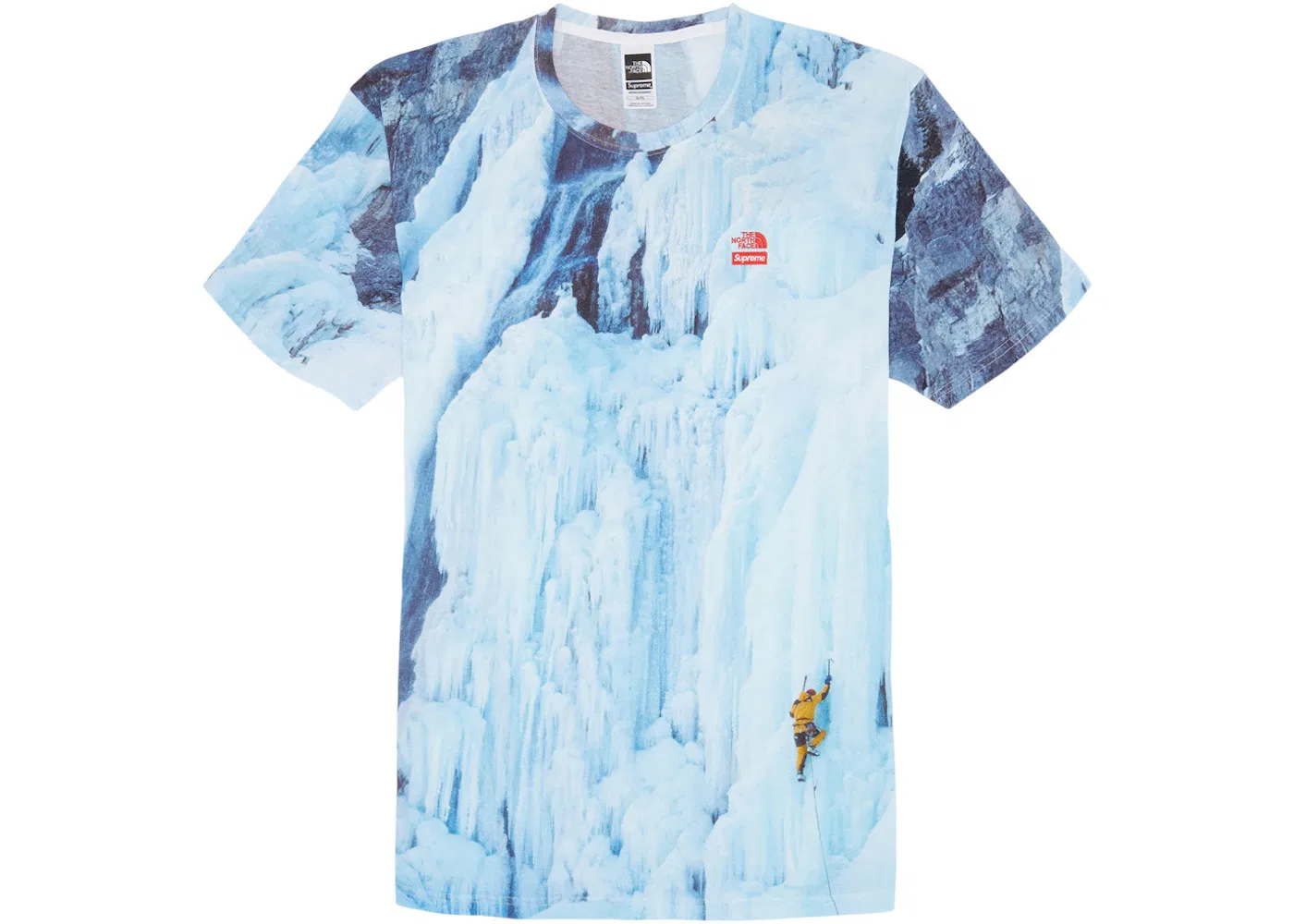 Мужская футболка с принтом The North Face Ice Climb Tee Supreme, Multicolor