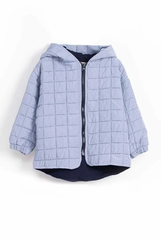 Детское пальто для девочек с капюшоном Vauva, Blue