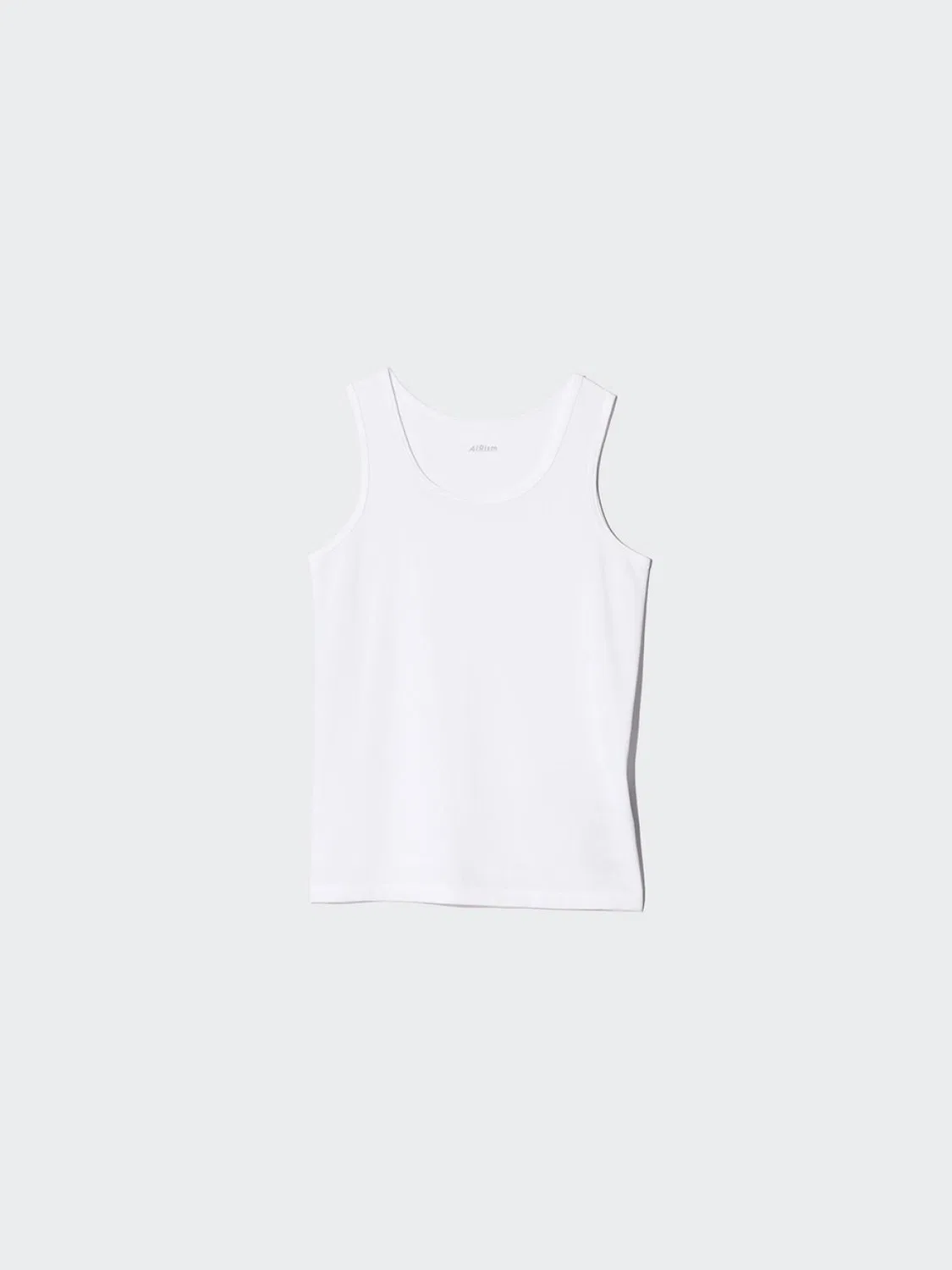 Майка-безрукавка из сетчатого материала AIRism Uniqlo, белая