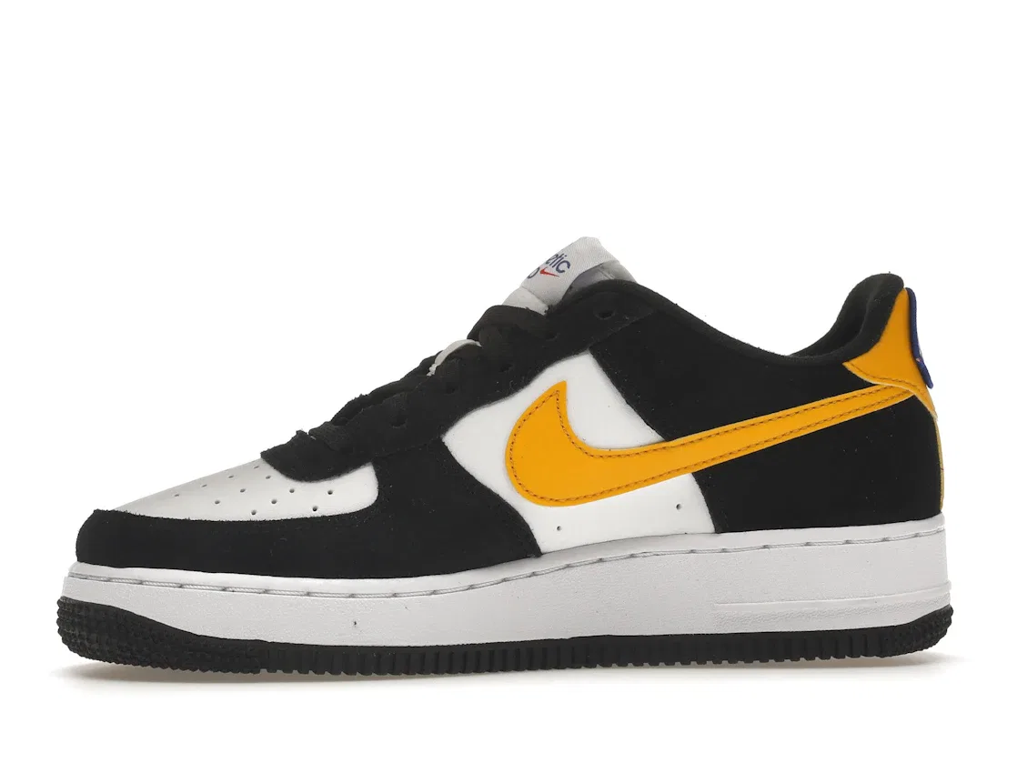 Детские кроссовки Lifestyle с низким силуэтом Nike Air Force 1 Low, Black/White-University Gold — фото 3
