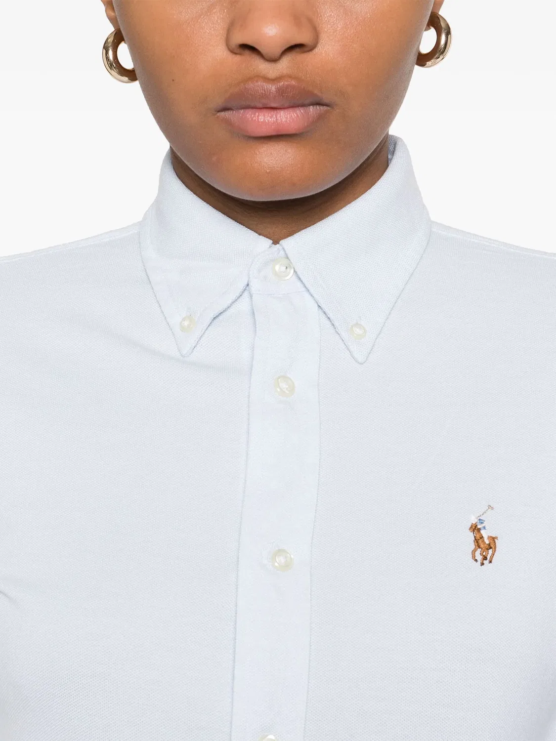 Polo Ralph Lauren Рубашка пике синяя — фото 2