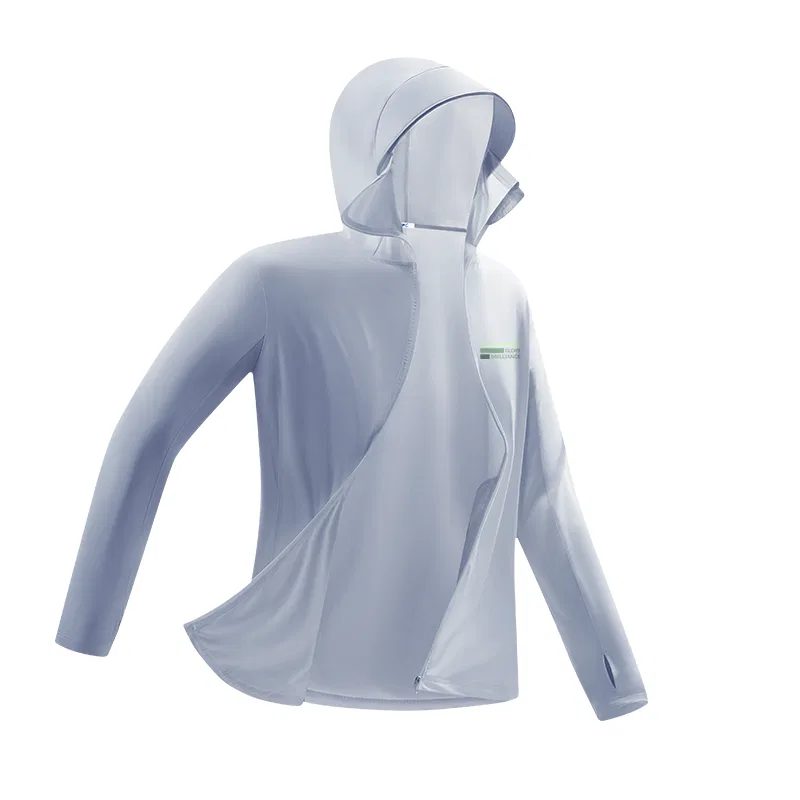 Детская куртка с защитой от солнца MINISO, Dark Gray (Mb Green Stripes Chest Logo) — фото 4
