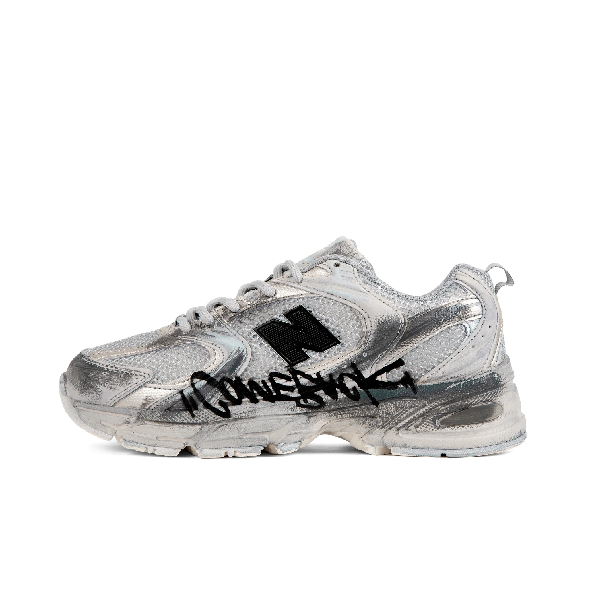 

Кроссовки New Balance NB 530 Cushioned Slip-Resistant Breathable, серебристый/белый