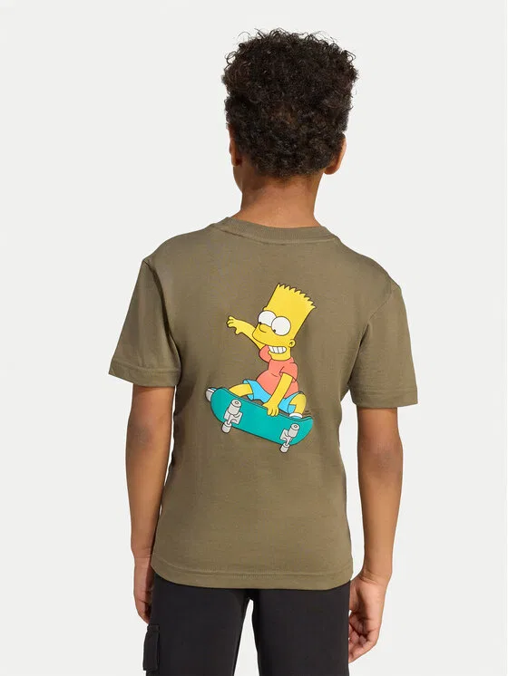 Футболка regular fit The Simpsons Adidas, зеленый — фото 3