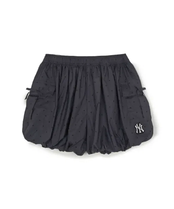 Шорты с гороховым принтом, balloon fit, Mlb Kids, charcoal grey — фото 2