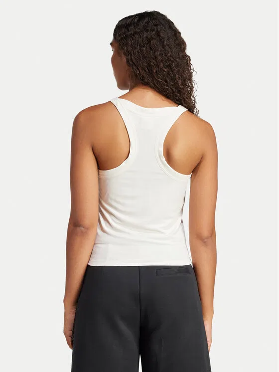 Топ slim fit Premium Essentials Adidas, белый — фото 3