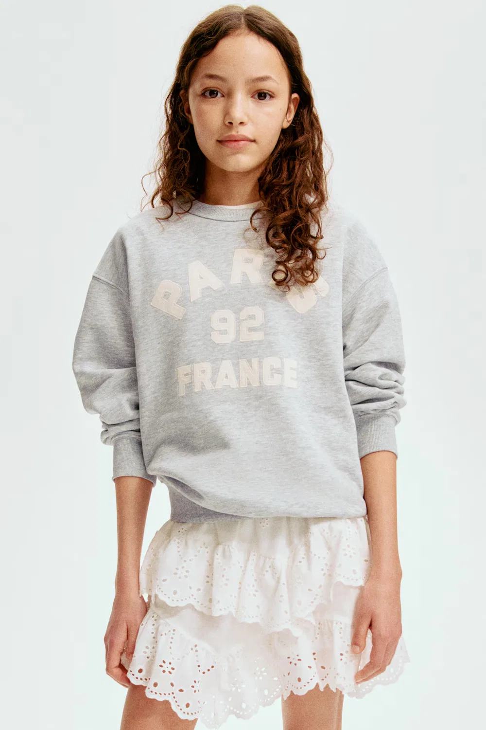 Толстовка с рисунком H&M, Hellgraumeliert/Paris