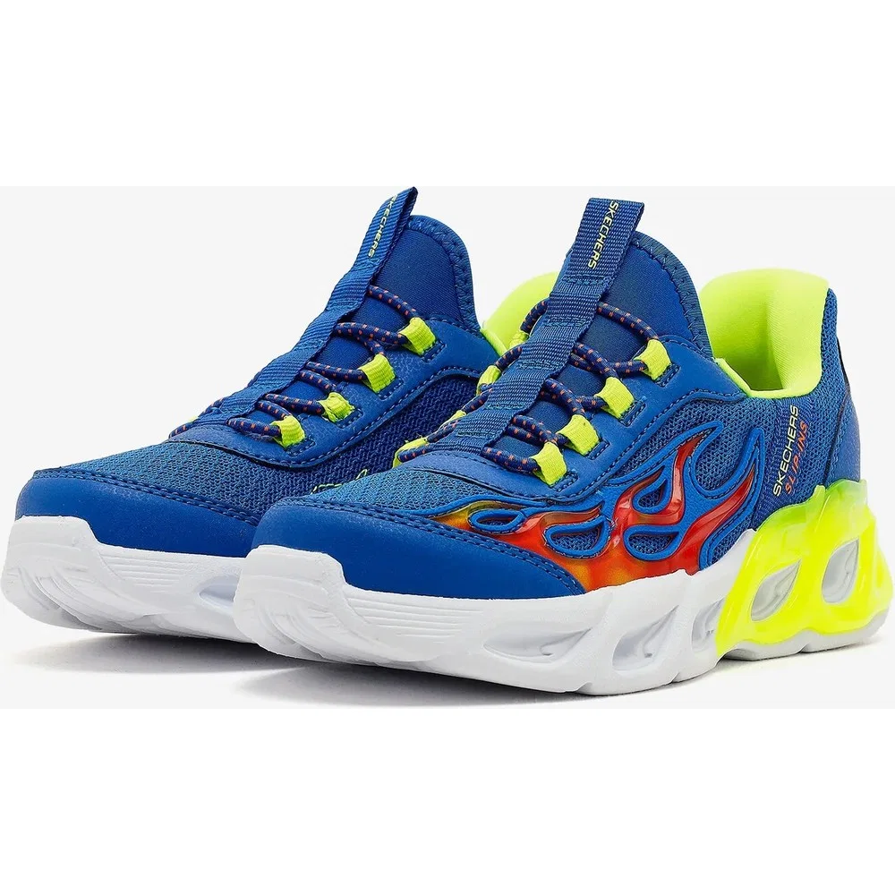Детские кроссовки для мальчиков со светящейся подошвой Thermo-Flash 2.0 Heat-Brisk, Blue Skechers — фото 3