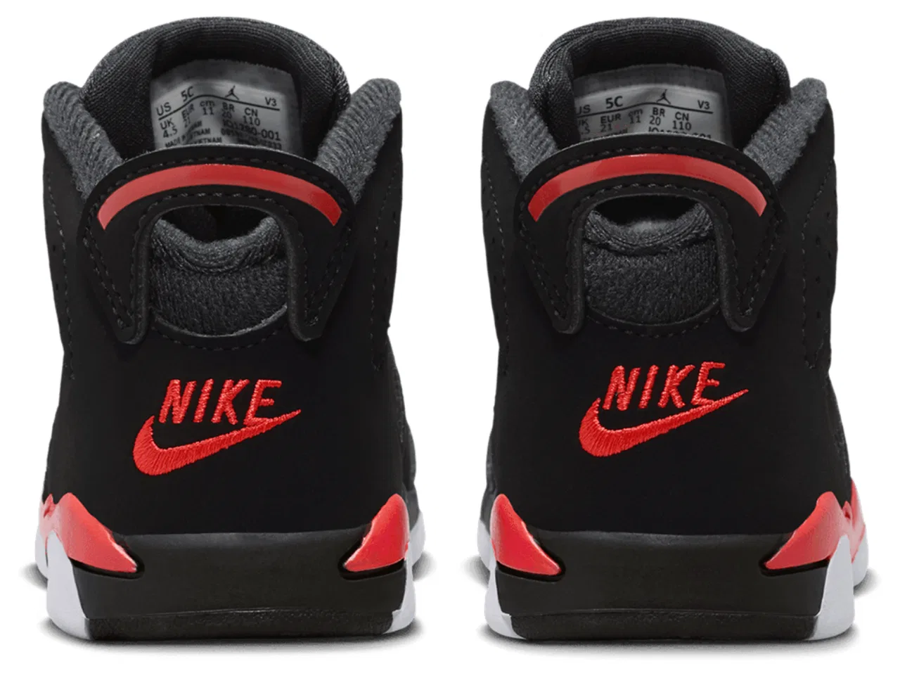Кроссовки для мальчиков Jordan Retro 6, красный/черный — фото 3