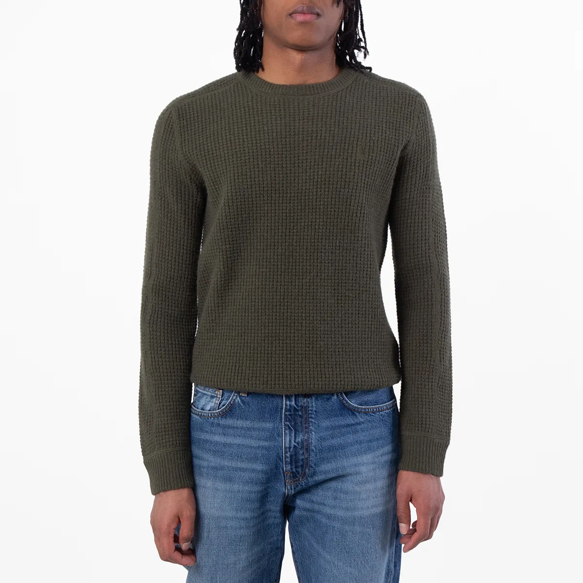 Свитер с вафельным узором Regular Fit Waffle Knit Sweater Polo Ralph Lauren, New Olive