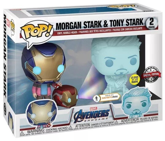 

Фигурка Funko POP! Marvel Avengers Engdame: Morgan Stark and Tony Stark Hologram Glow-in-The-Dark Special Edition