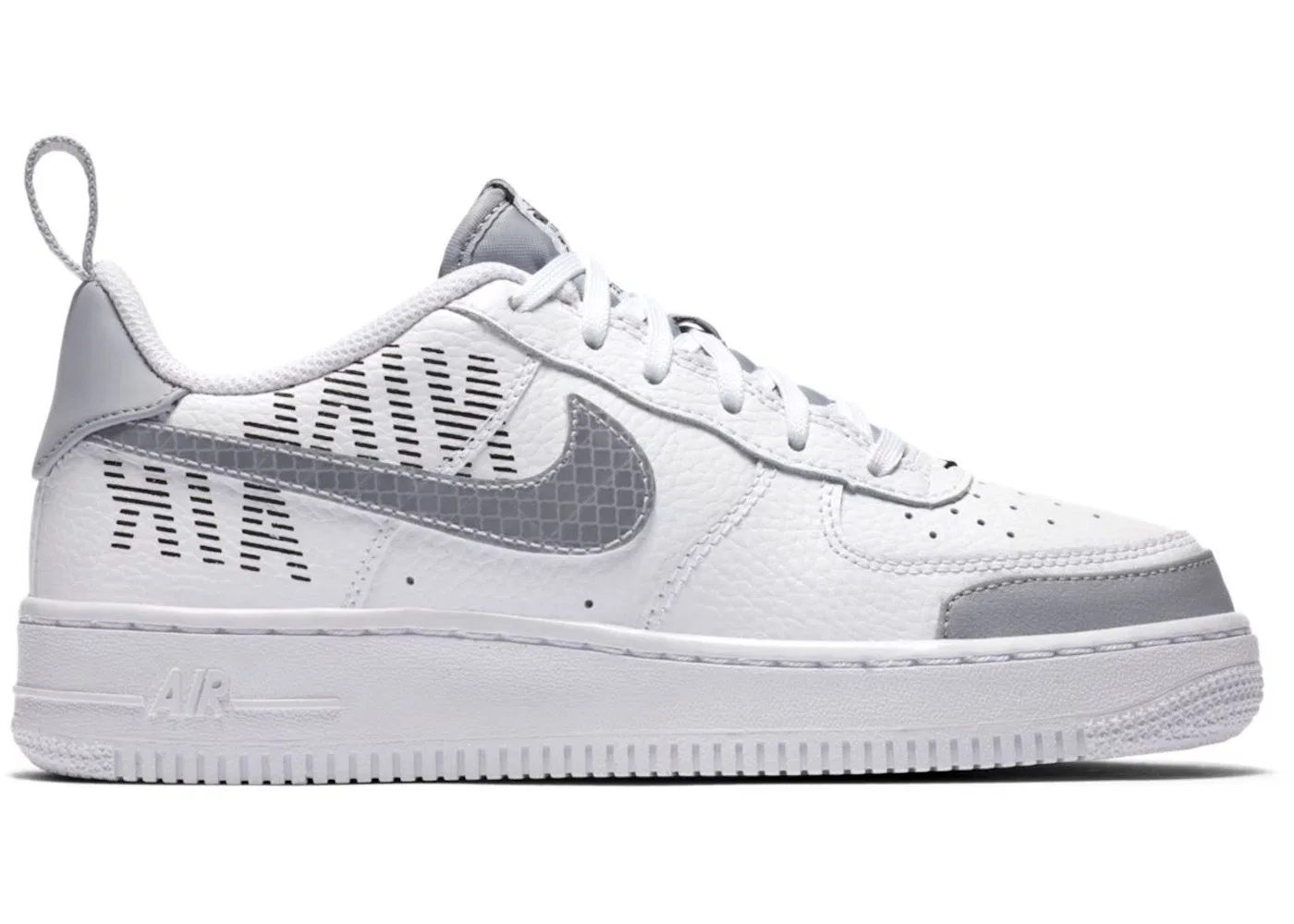 Детские кроссовки с длинным шнурком Nike Air Force 1 Low LV8 Nike, White/Wolf Grey