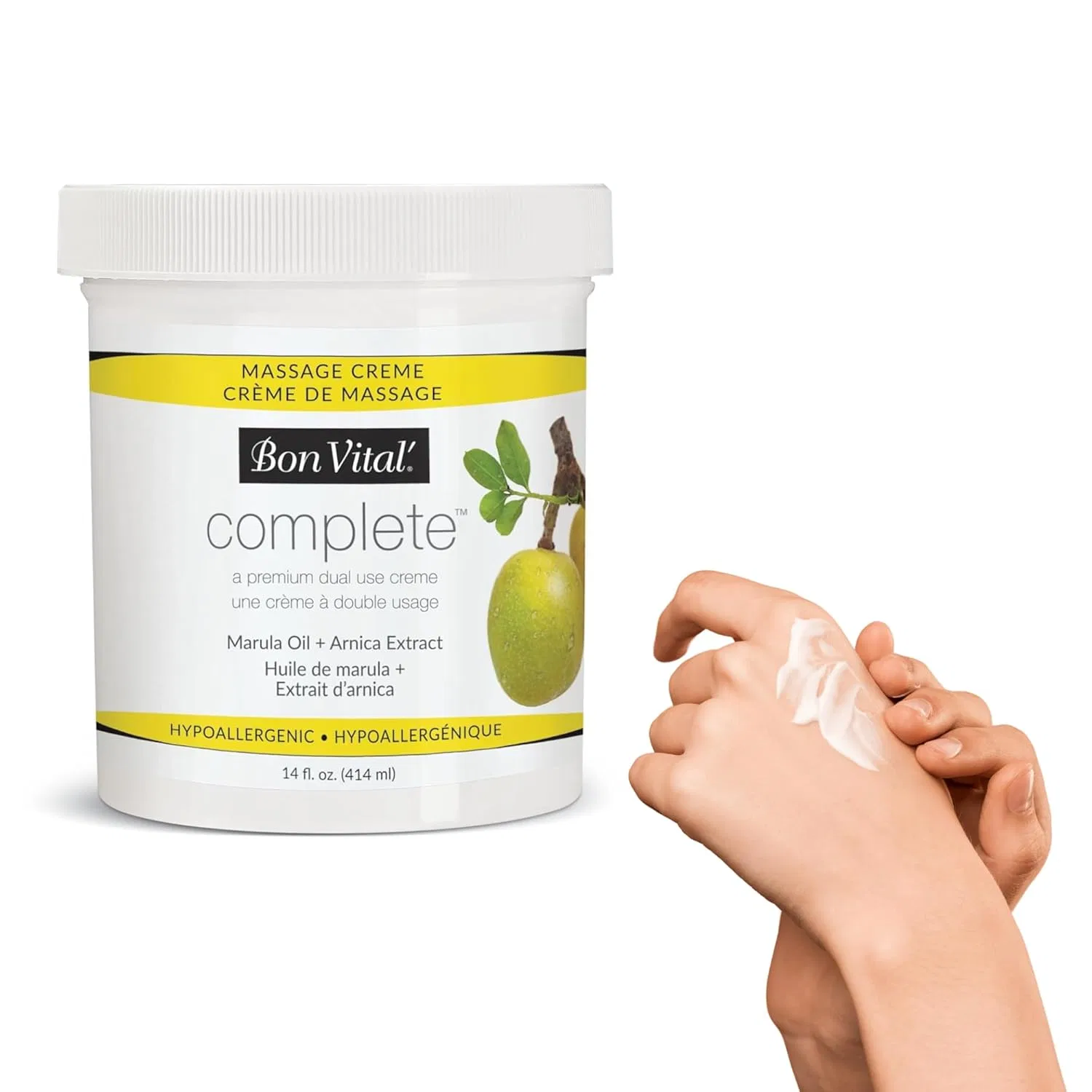 Массажный крем Bon Vital' Complete Massage Creme, 14 oz