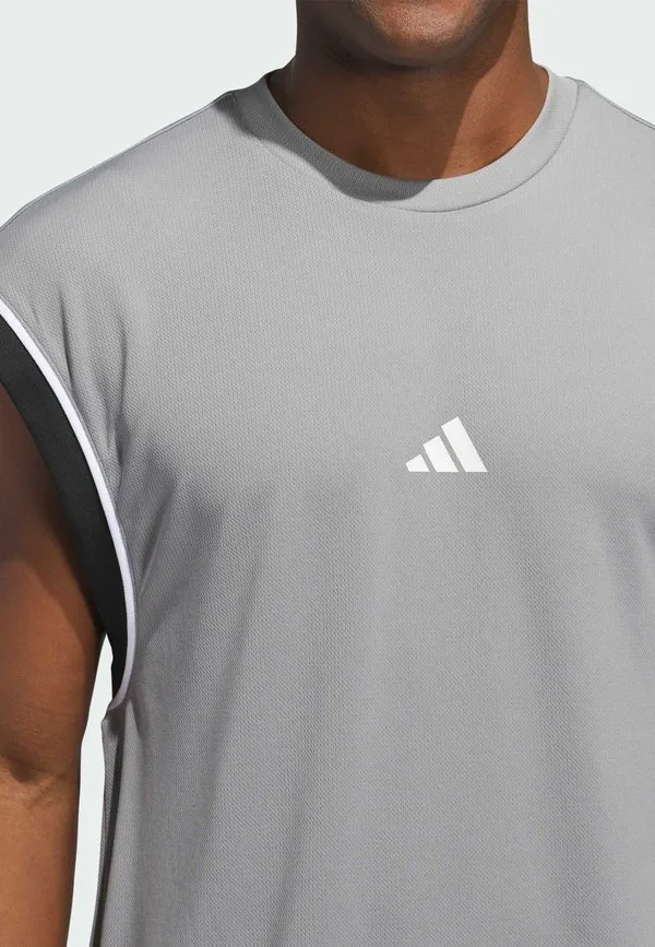 Спортивная футболка bos tank Adidas Performance, Grey Three Black — фото 3
