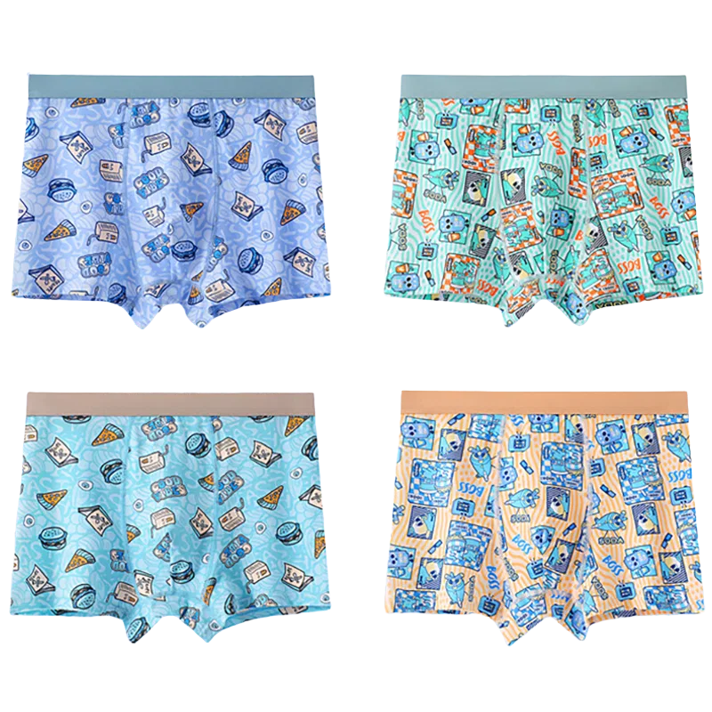 Детские трусы 4 шт комплект Cool Ice Silk JBBCN, Mixed Color