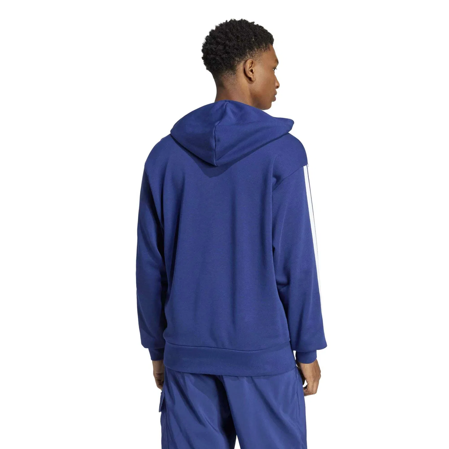 Мужской свитшот с капюшоном Adidas Sport M 3S Ft Hd, Blau — фото 3