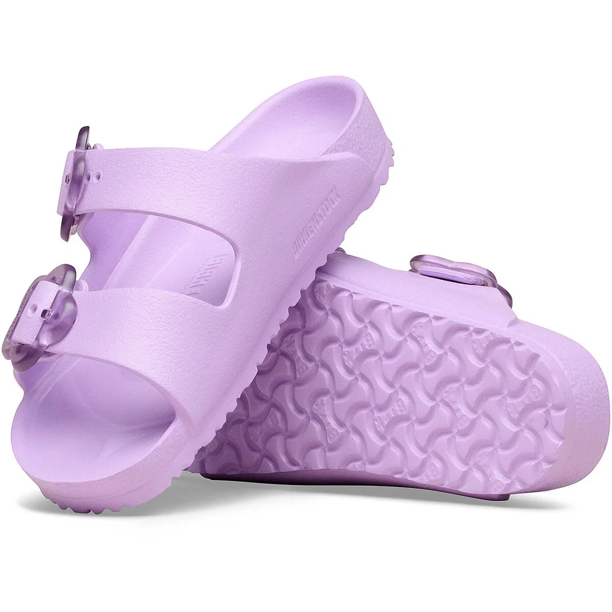 Детские сандалии для мальчиков с цветочной пряжкой Arizona Birkenstock, Eva Crocus — фото 4