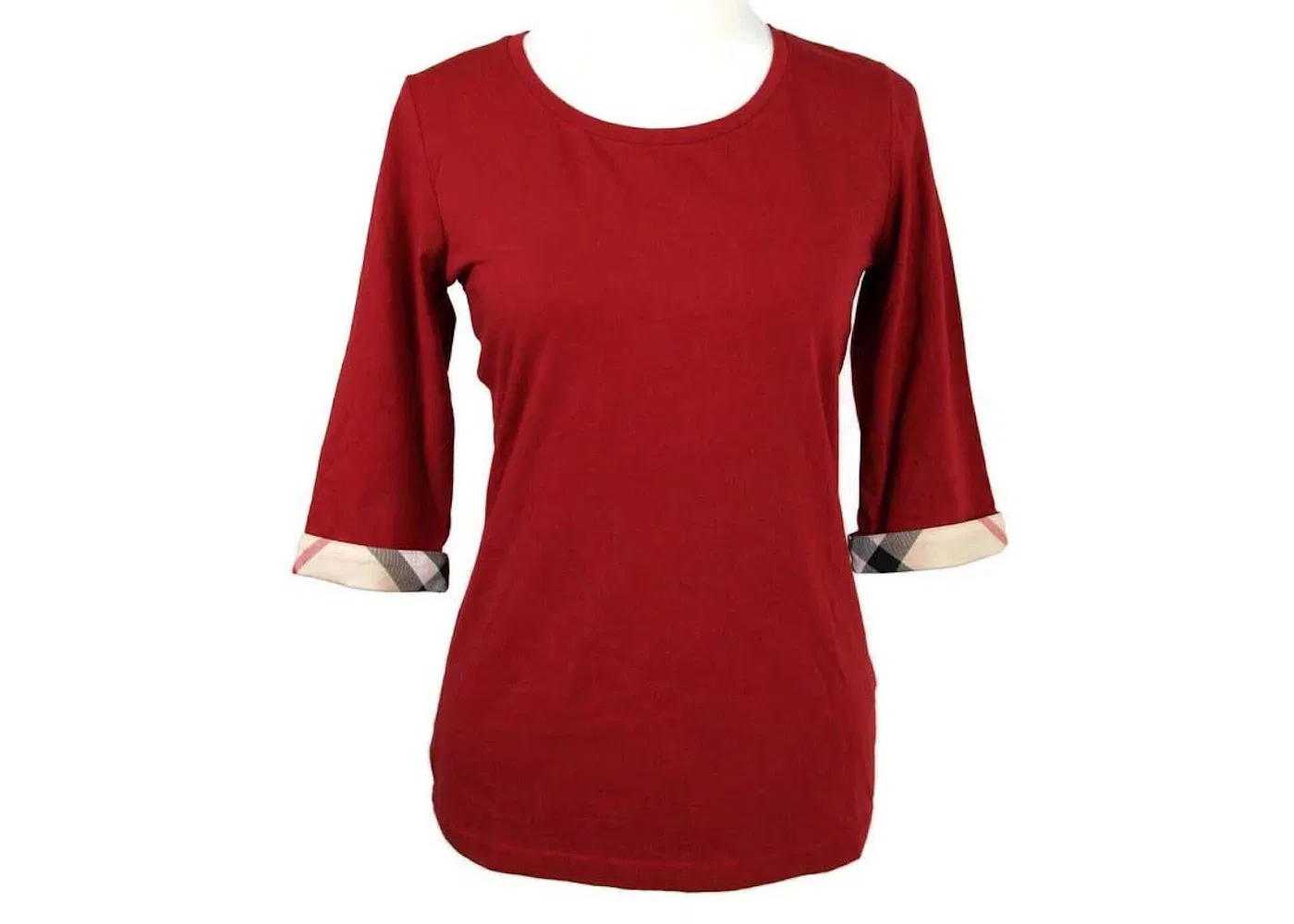 Женская рубашка с коротким рукавом Burberry, Red - 8008600