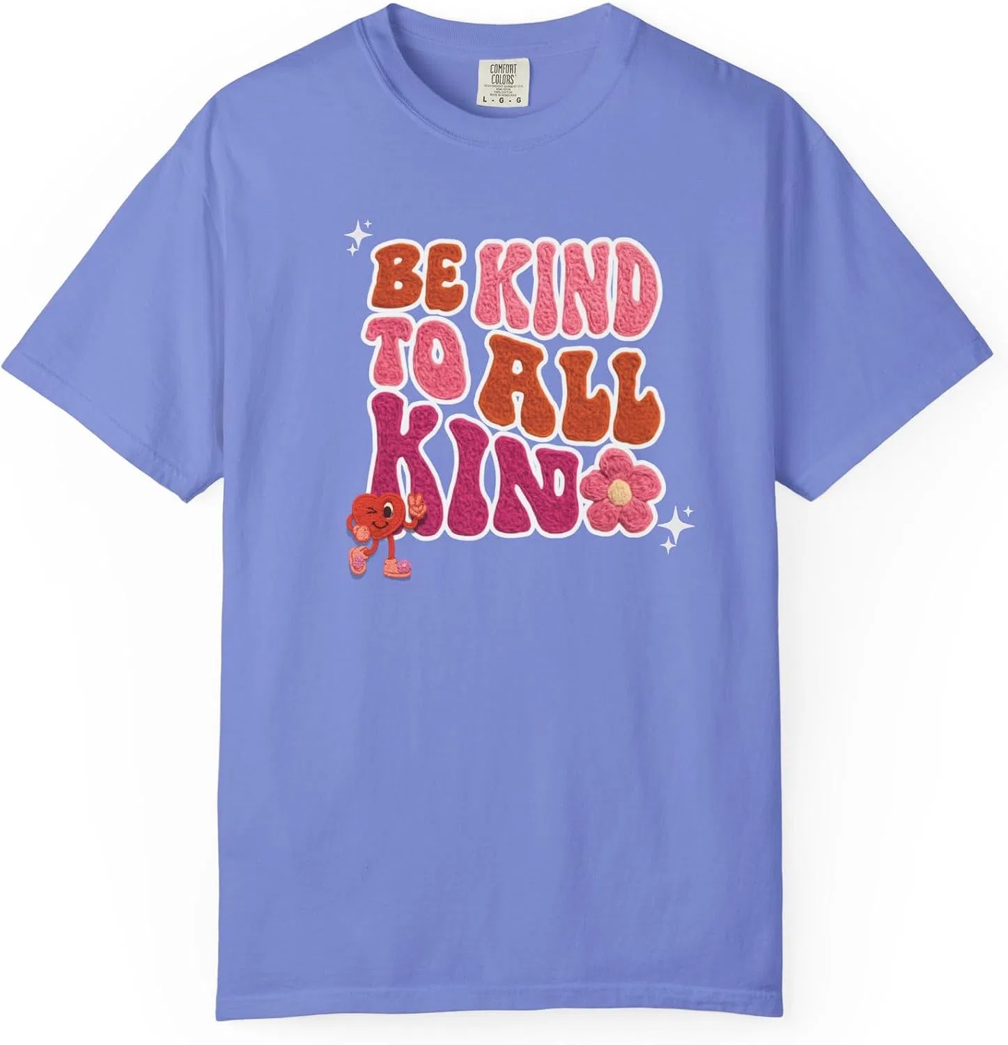 Женская футболка с принтом Be Kind to All Kinds, Flo Blue