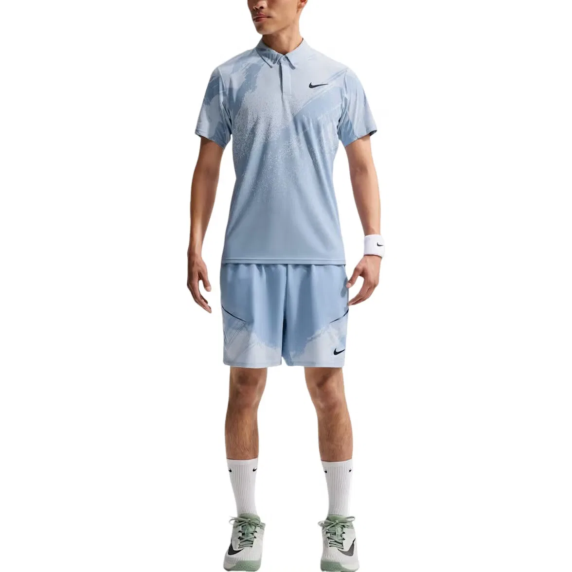 Поло с коротким рукавом Court Slam Dri-FIT ADV Nike, синий — фото 2
