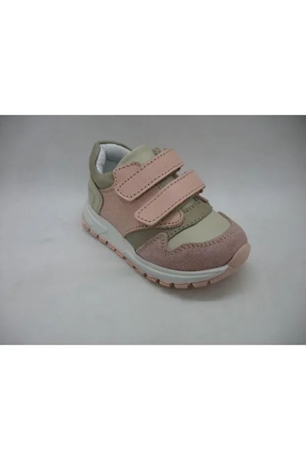 Детские туфли для девочек ортопедические с коротким каблуком Toddler, Pink-Krem — фото 2