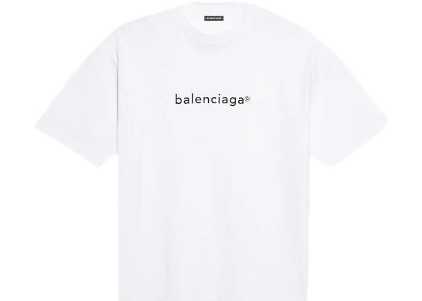 Мужская футболка с принтом New Copyright Medium Fit Balenciaga, White