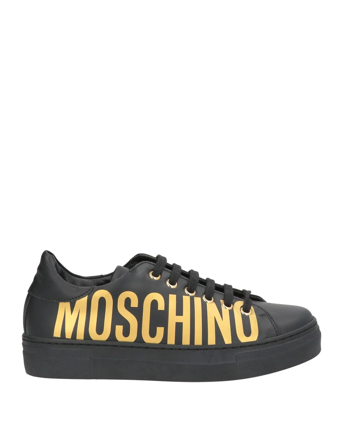 Детские кроссовки для девочек с аппликациями Moschino Teen, черный