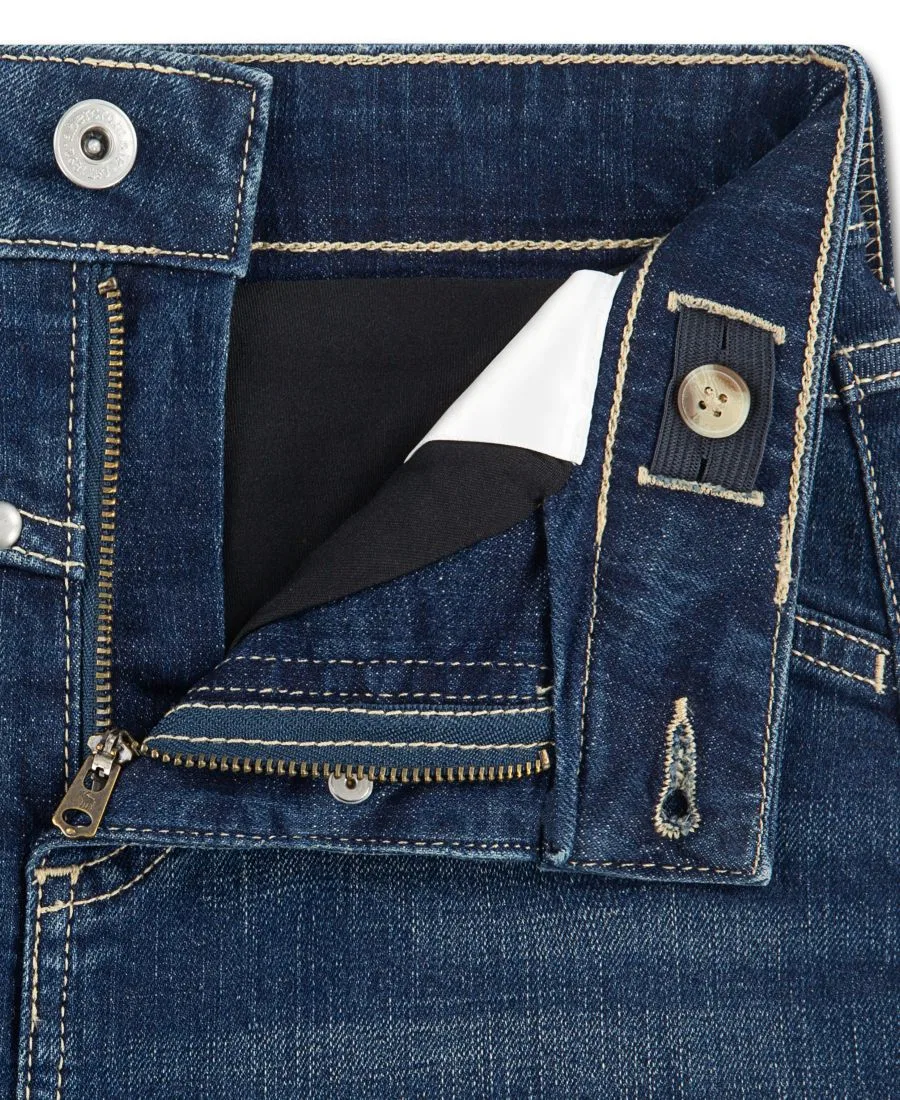 Юбка мини с заклепками и встроенными шортами Abercrombie Kids, Dark Blue — фото 3