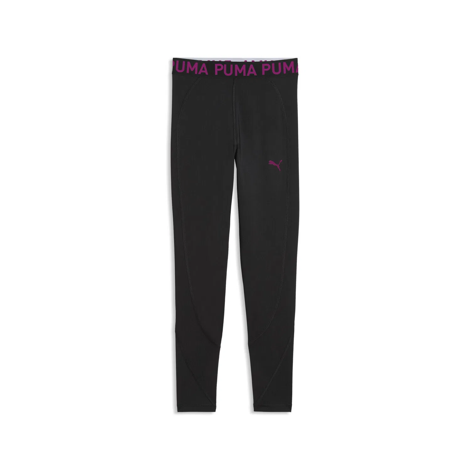 Детские леггинсы с высоким поясом PUMA STRONG Puma, Schwarz Fuchsienrosa